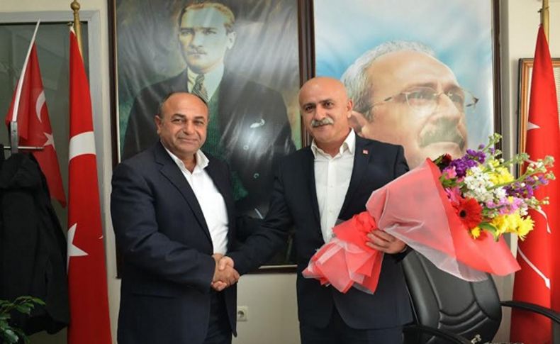 CHP Çiğli'de Mertoğlu’na ilk ziyaret Arslan'dan